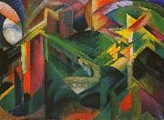 Franz Marc Deer in a Monastery Garden oil painting on canvas